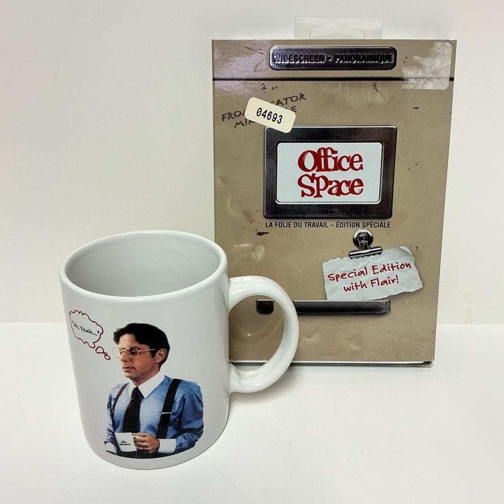 Office Space Special Edition DVD (NEW) with Mug